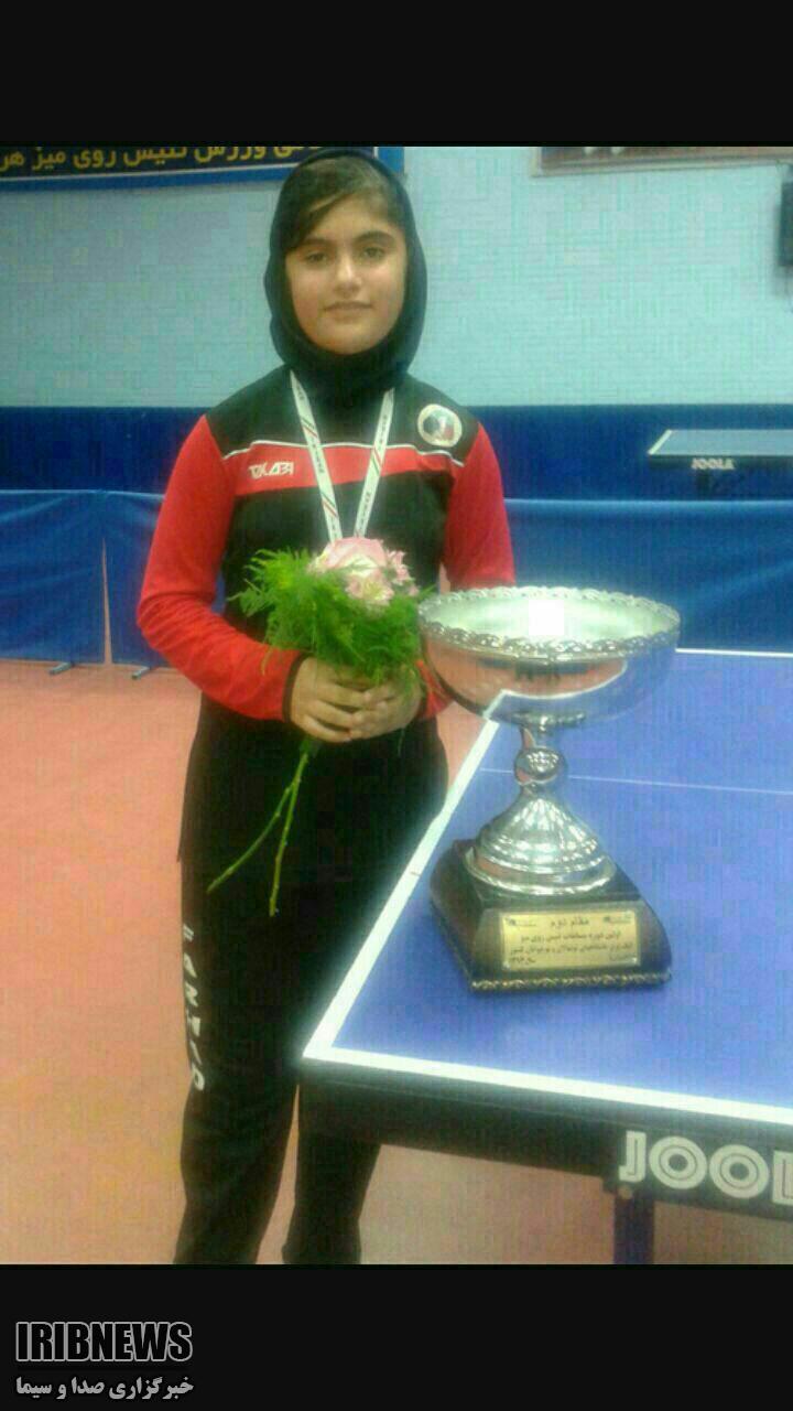 بانوی نوجوان مهابادی پدیده مسابقات تنیس کشور
