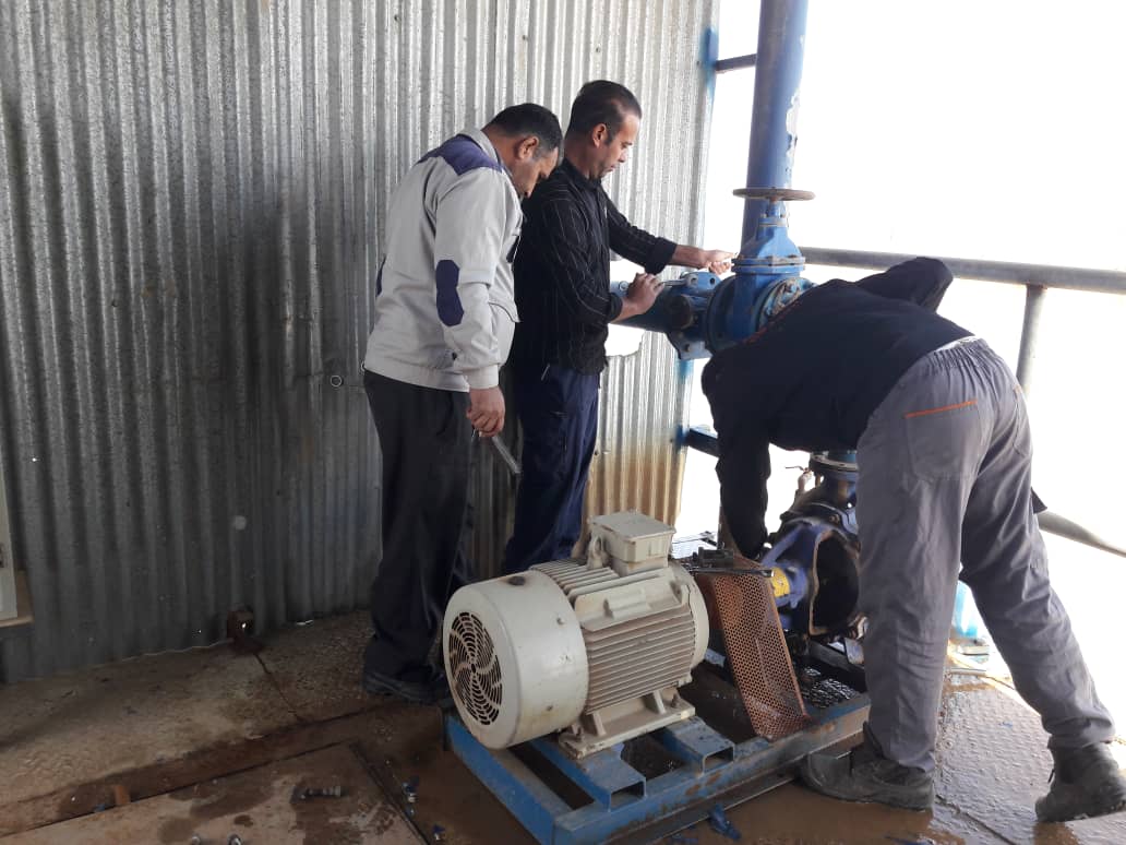 تعمیر پمپ تاسیسات آبرسانی روستایی بیت موزان شوش تعمیر پمپ تاسیسات آبرسانی روستایی بیت موزان شوش