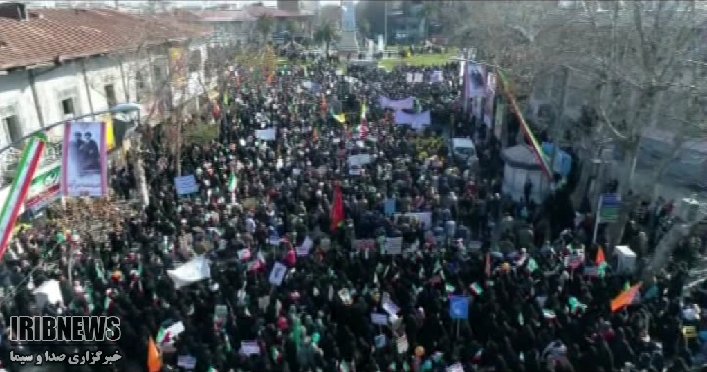 برگزاری راهپیمایی 22 بهمن در 42 منطقه در گلستان