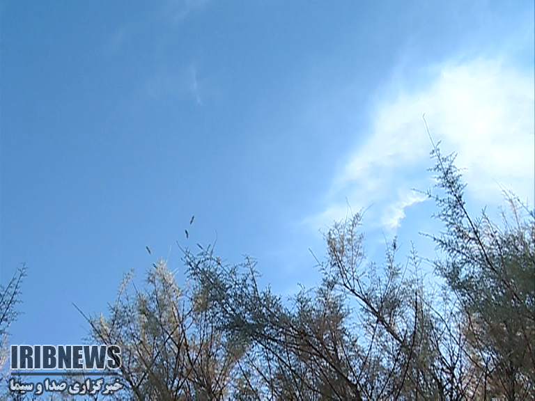  آسمان زنجان  قسمتی ابری