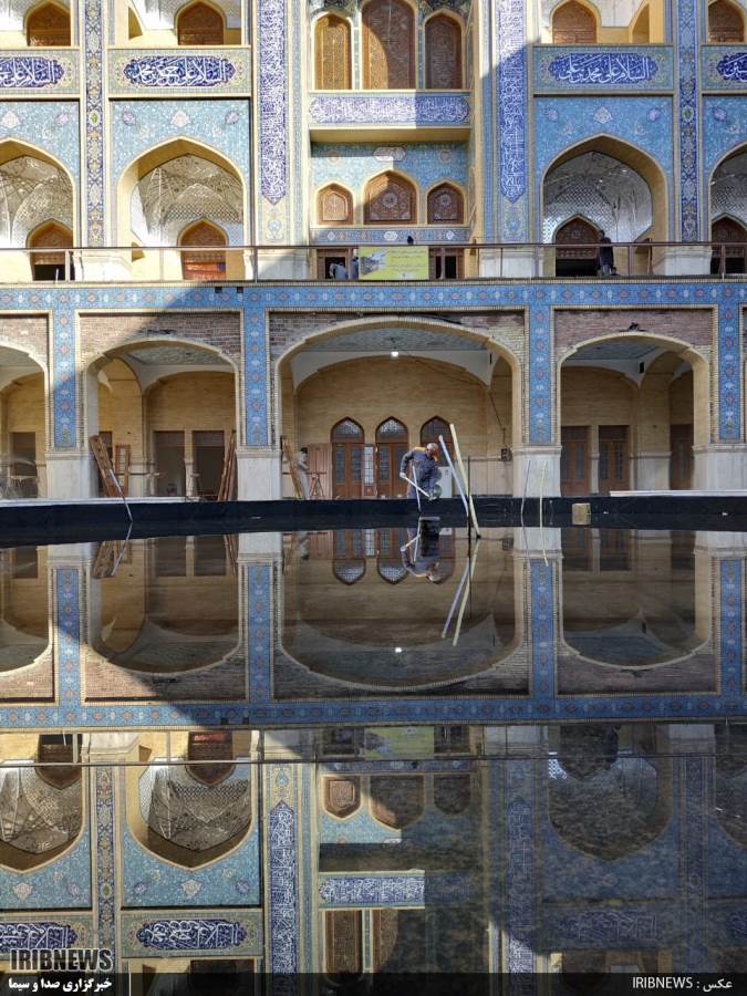 جلوه گری هنر شیراز در صحن حضرت زهرا نجف جلوه گری هنر شیراز در صحن حضرت زهرا نجف