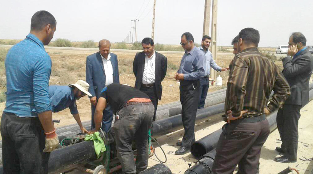 اجرای طرح آبرسانی به روستای مگطع جبر هویزه اجرای طرح آبرسانی به روستای مگطع جبر هویزه