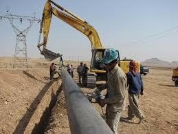 تعویض و تعمیر خط انتقال آب شرب 16 روستای دودانگه بهبهان