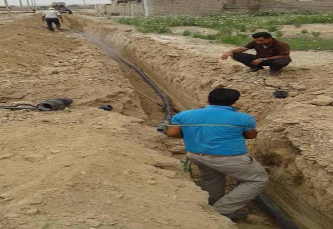 تعویض شبکه توزیع آب روستای تمبل شهرستان لالی