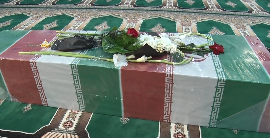 مراسم وداع با شهید گمنام در میبد