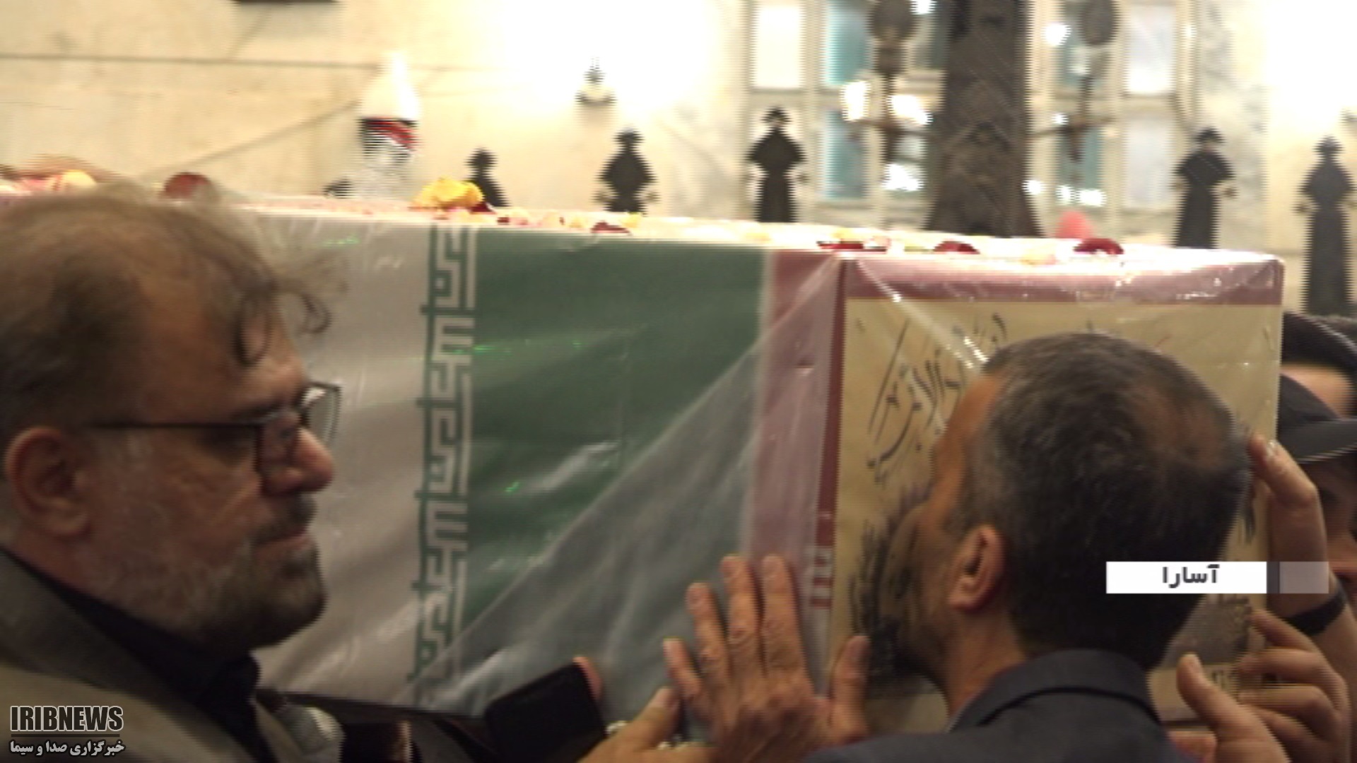 تشییع 2 شهید گمنام در بخش آسارا