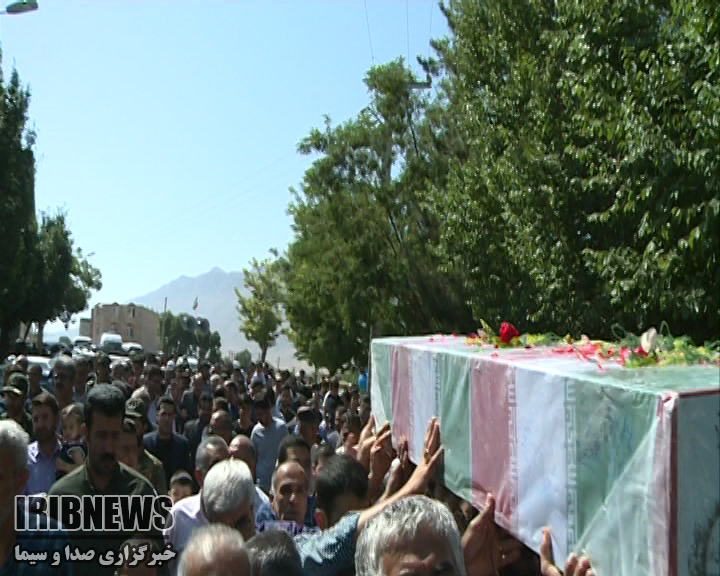 تشییع و خاکسپاری پیکر مطهر شهید گمنام در جونقان