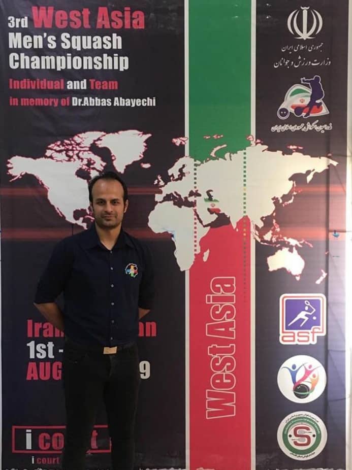 قضاوت داور شیرازی در مسابقات اسکواش مردان غرب آسیا قضاوت داور شیرازی در مسابقات اسکواش مردان غرب آسیا