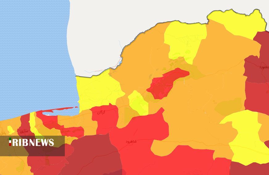 خروج ۴شهرستان در گلستان از وضعیت قرمز؛ کاهش بستری‌ها