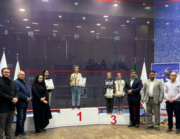 معرفی دختران برتر سومین دوره مسابقات اسکواش بین المللی یزد جونیور