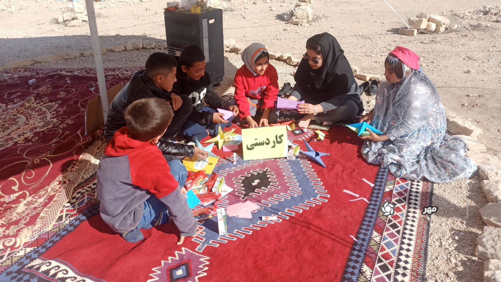 برگزاری اردوی کتابخوانی عشایر فارس در شهرستان مهر