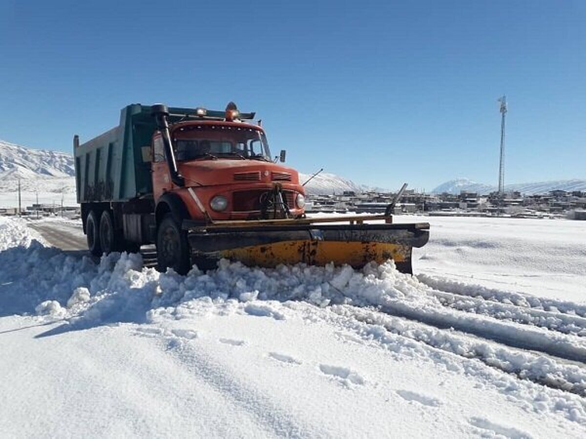 برف روبی راه ارتباطی ۲۱۲ روستای زنجان