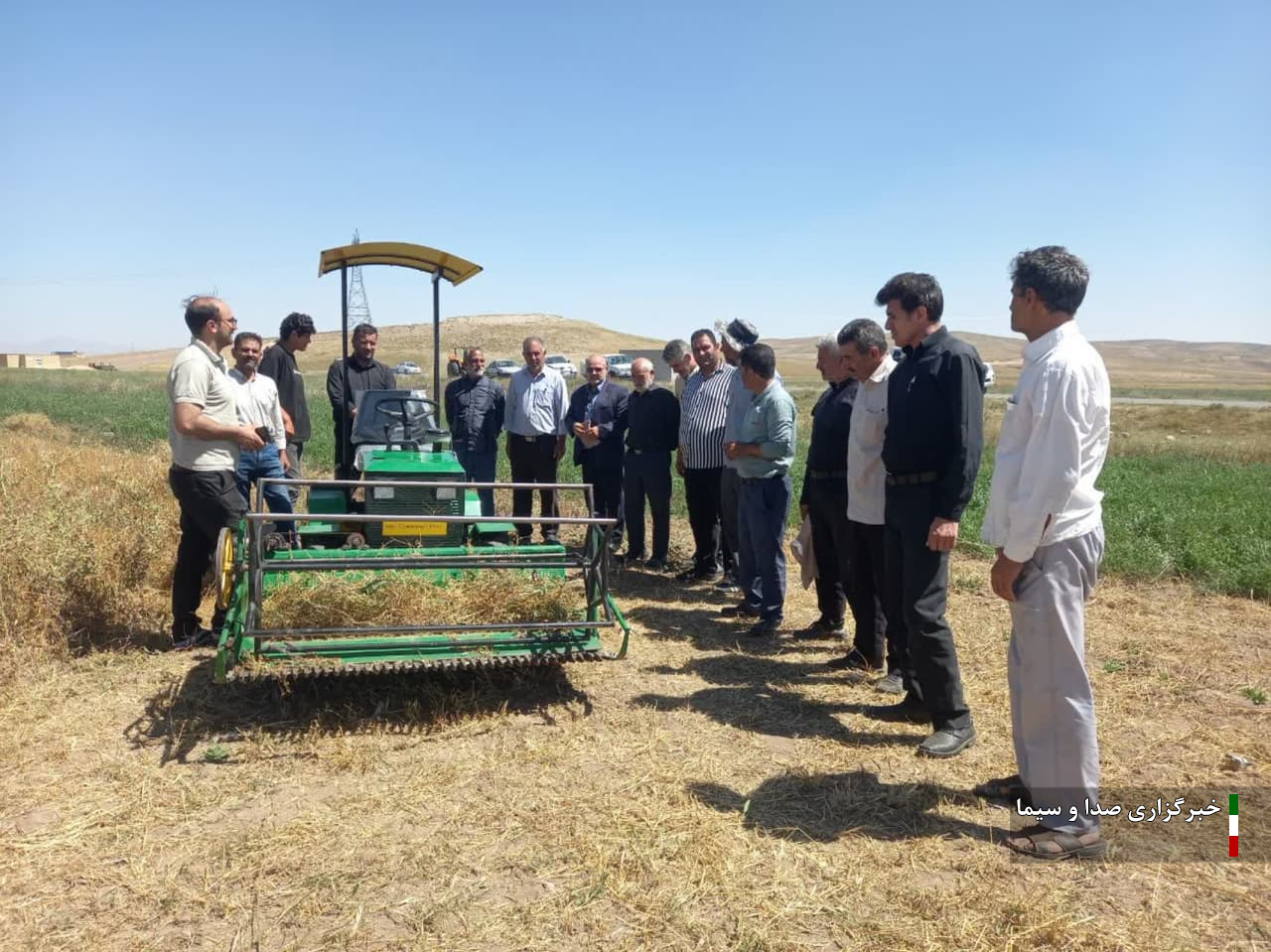 برداشت مکانیزه بالنگوی شهری در ورزقان