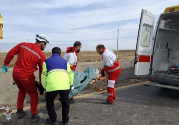 دو مصدوم در حادثه واژگونی خودرو در محور قوچان به چناران