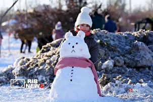 یک روز داغ برفی در اردبیل