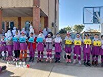 اجرای برنامه هفته هوای پاک در مدرسه شاهد امام علی دوگنبدان