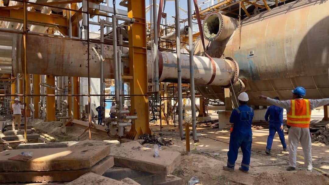 عملیات بازیابی گاز‌های مشعل پالایشگاه هفتم پارس جنوبی