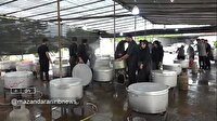 پخت ۷۲ دیگ برنج برای عزاداران حسینی توسط دانشجویان مازندرانی