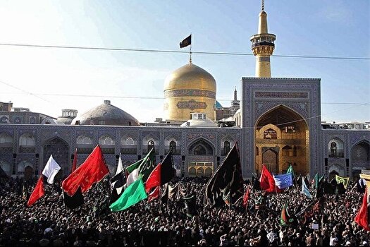 مشهدالرضا، سیاه پوش شهادت سید الساجدین(ع)