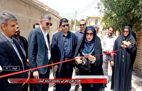 افتتاح چند طرح عمرانی در روستای جزمه آبیک 