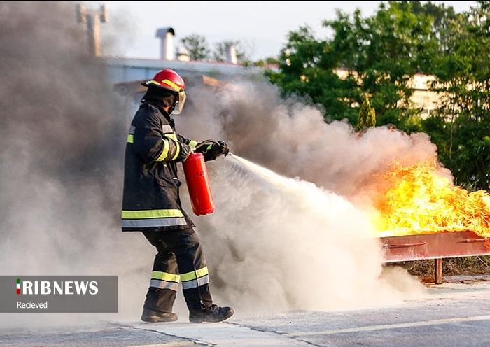 برگزاری دوره آموزشی آتش نشانی در کیش