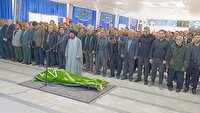 تشییع پیکر مادر شهید چرمی در مراغه