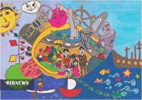 نقاشی نونهال کیش در نمایشگاه بینالمللی یک دنیا، هزار رویا