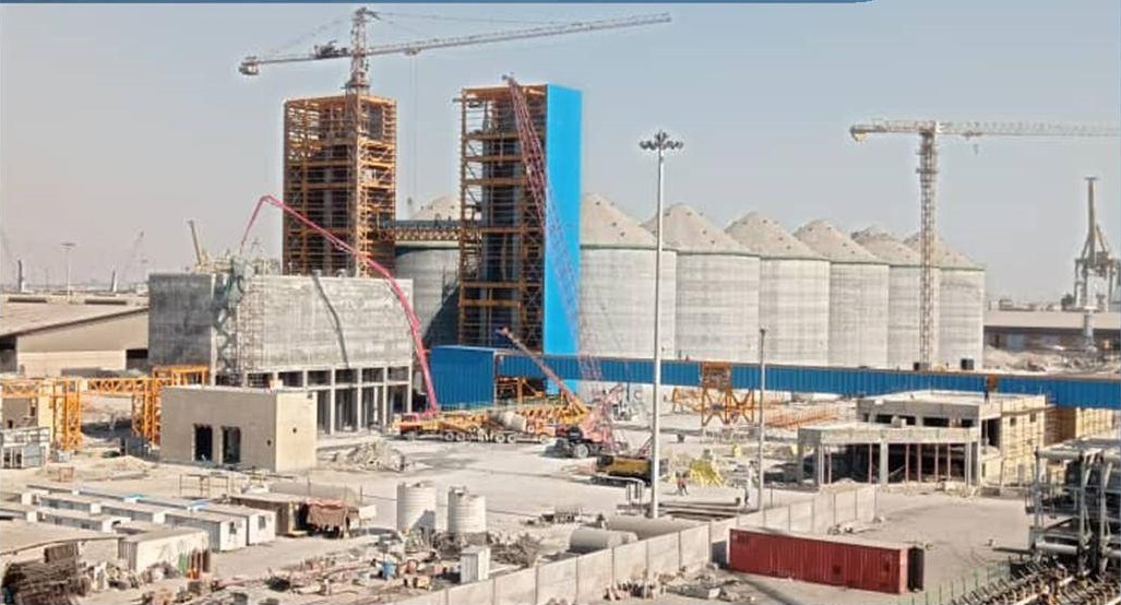 پیشرفت ۸۶ درصدی ساخت ترمینال مکانیزه غلات بندرشهید رجایی