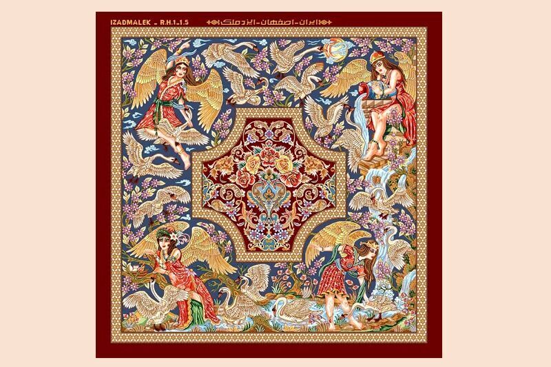 فرش دستباف تمام ابریشم کشور در اصفهان، پروانه کاربرد نشان استاندارد ملی ایران دریافت کرد.