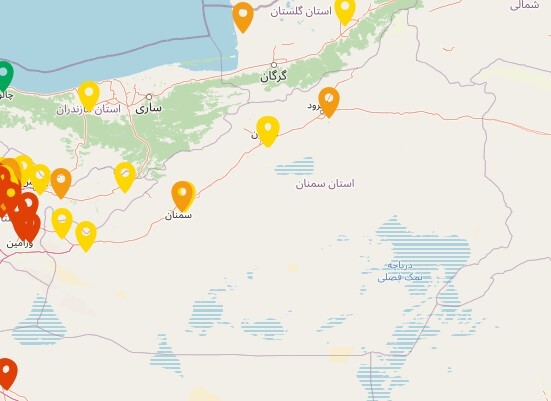 هوای سمنان و شاهرود ؛ ناسالم برای گروه های حساس