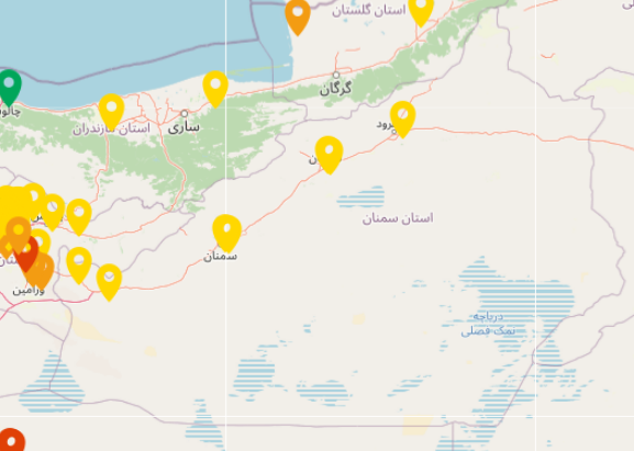 بارندگی آلودگی هوای سمنان را شست