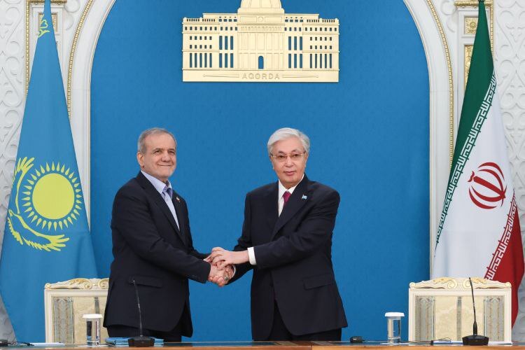 تاکید رئیس‌جمهور پزشکیان و توکایف بر ارتقای سطح همکاری‌های دوجانبه به شراکت گسترده‌تر