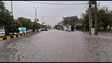 بارش برف و باران در شهرستان‌های فارس