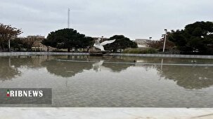 لطافت باران پاییزی در شهر قم