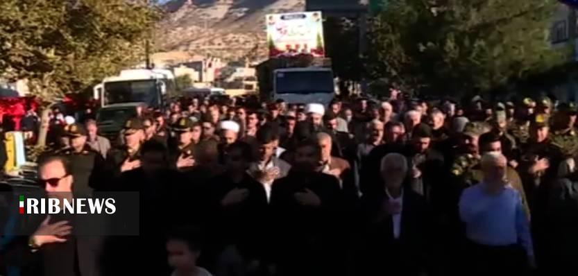 از میدان میلاد تا مصلا؛ بدرقه چهار شهید گمنام