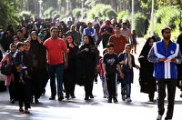 برگزاری همایش پیاده روی خانوادگی در شهرستان ایذه+فیلم